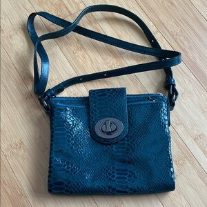 Danier Teal Crossbody Bag